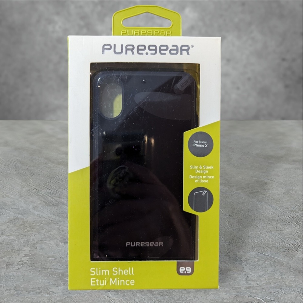 Q2. PureGear Slim Shell Case for Apple iPhone X - Black